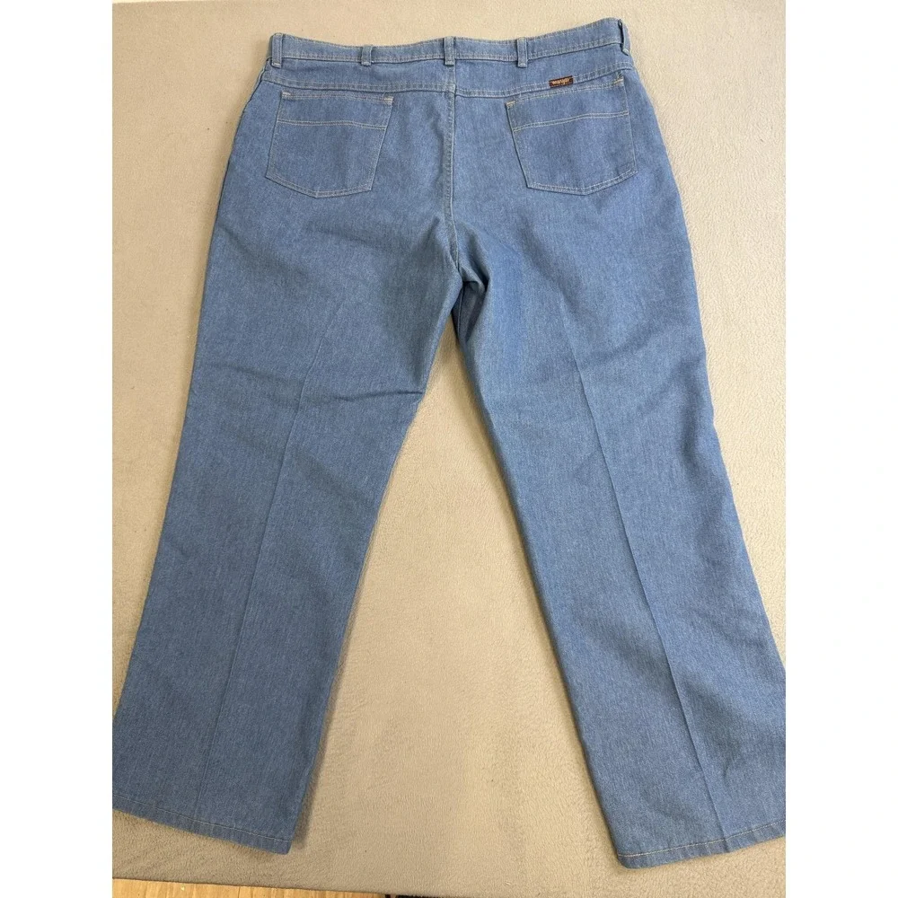 Wrangler Jeans Mens 42x29‎ Blue Denim Regular Fit Five Pocket Classic Style